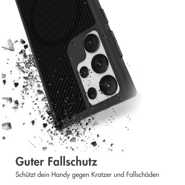 imoshion Rugged Hybrid Carbon Case mit MagSafe Samsung Galaxy S23 Ultra - Schwarz