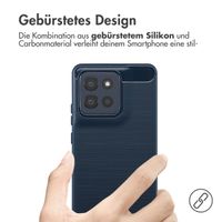 imoshion Brushed Back Cover Motorola Moto G86 - Dunkelblau