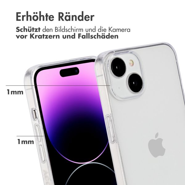 Accezz 100% recyceltes TPU Clear Cover für das iPhone 14 - Transparent