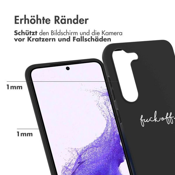 imoshion Design Hülle für das Samsung Galaxy S23 - Fuck Off - Schwarz