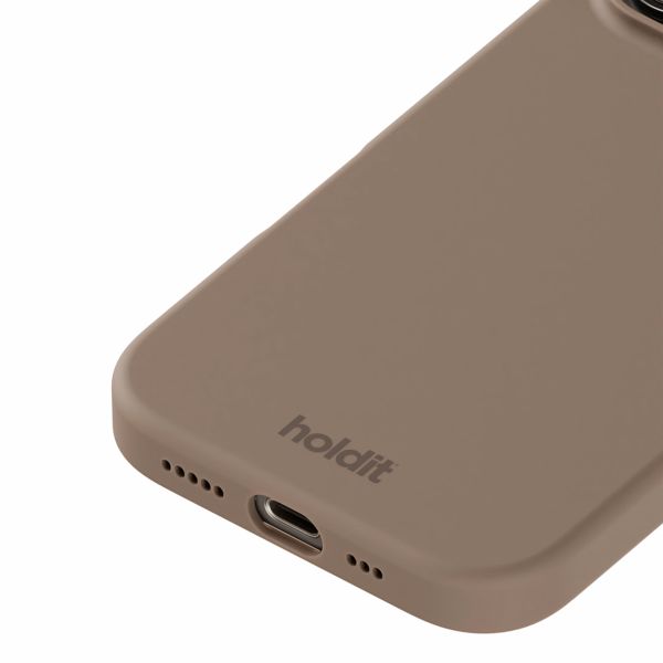 Holdit Silicone Case für das iPhone 16 Pro Max - Mocha Brown