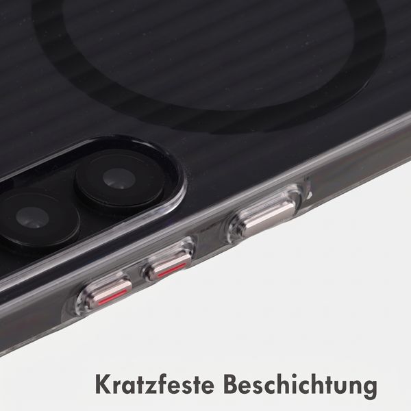 Accezz Lite Backcover mit MagSafe | Fluted | Samsung Galaxy S25 - Schwarz
