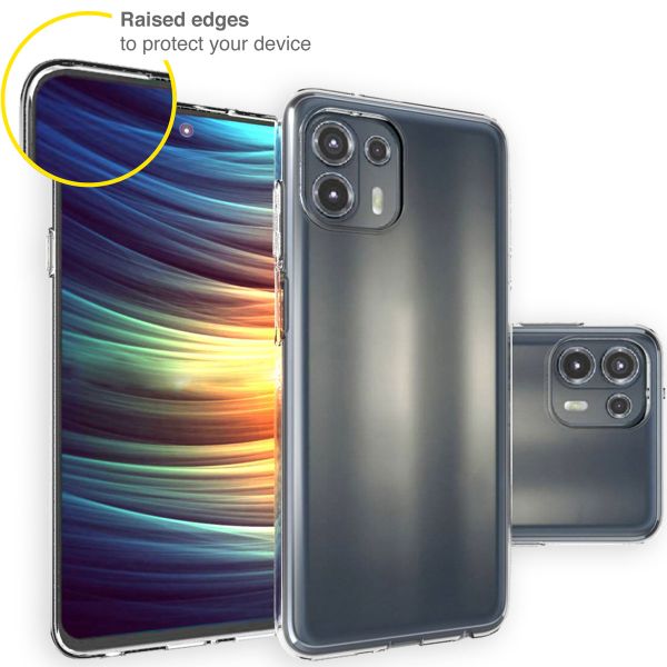 Accezz Clear TPU Backcover Motorola Edge 20 Lite - Transparent