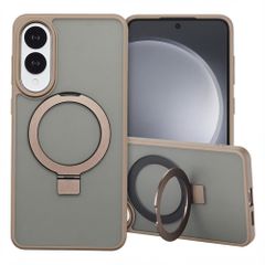 Accezz Ring Stand Backcover mit MagSafe Samsung Galaxy S25 Edge - Braun