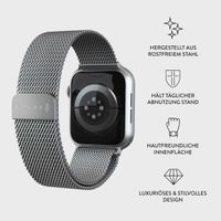 Burga Mailändische armband für das Apple Watch Series 1 bis 10 / SE / Ultra (2) (44/45/46/49 mm) - Silber