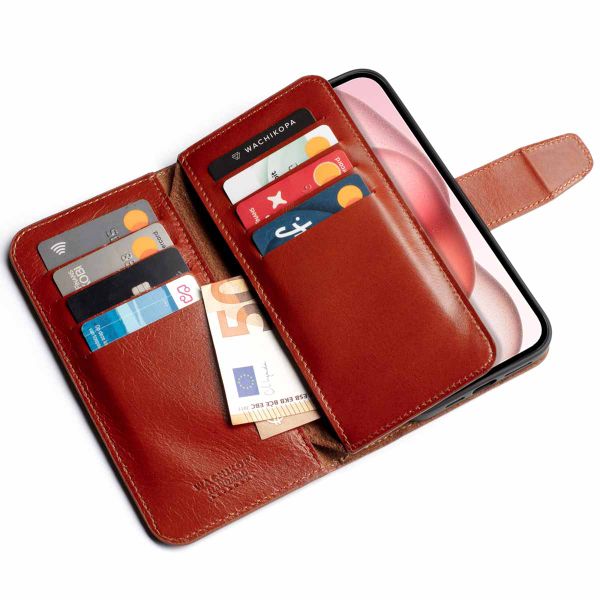 Wachikopa Multi Wallet Bookcase für das iPhone 15 - British