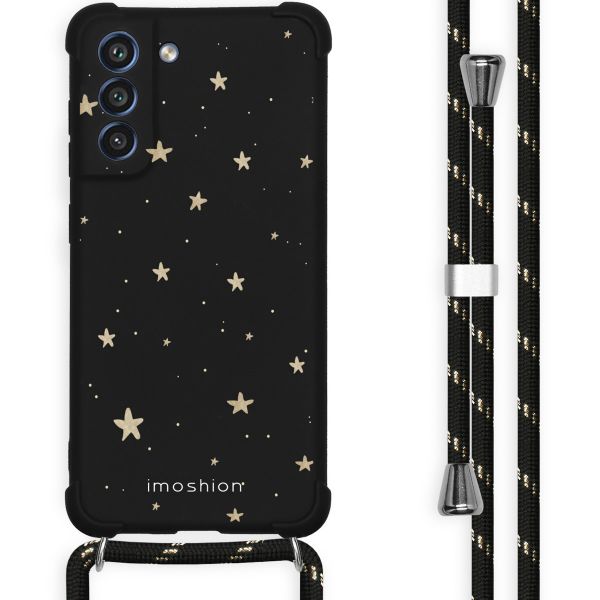 imoshion Design Hülle mit Band für das Samsung Galaxy S21 FE - Stars Gold