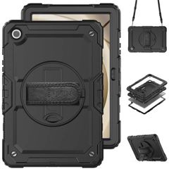Accezz Robustes Back Cover mit Schultergurt Samsung Galaxy Tab A9 Plus - Schwarz
