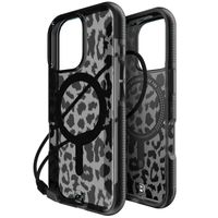 BodyGuardz Ace Pro MagSafe Back Cover für das iPhone 16 Pro - Black Leopard