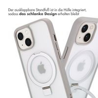 Accezz Ring Stand Backcover mit MagSafe Apple iPhone 15 - Grau