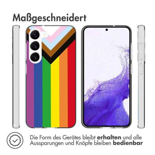 imoshion Design Hülle für das Samsung Galaxy S23 - Rainbow flag