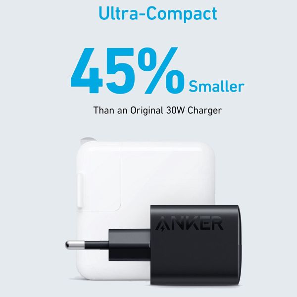 Anker 323 Power Adapter - Schnellladegerät mit zwei Anschlüssen - 33 Watt - Schwarz