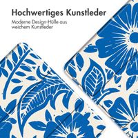 imoshion Design Trifold Klaphülle Samsung Galaxy Tab A11 Plus / A9 Plus - Flower Tile