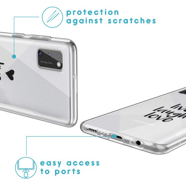 imoshion Design Hülle Samsung Galaxy A41 - Live Laugh Love