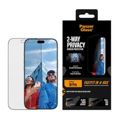 PanzerGlass Ultra Wide Fit FastFit in-a-box Privacy Screen Protector Apple iPhone 18 Pro