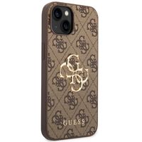 Guess 4G Metal Logo Back Cover für das Apple iPhone 14 - Braun