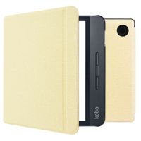 imoshion Canvas Sleepcover Klapphülle mit Stand Kobo Libra H2O - Glitter Gold