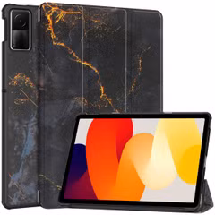 imoshion Design Trifold Klaphülle Xiaomi Redmi Pad SE - Black Marble