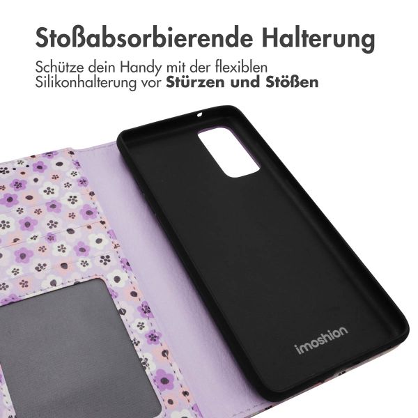 imoshion ﻿Design Klapphülle für das Samsung Galaxy S20 FE - Purple Flowers