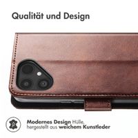 imoshion Luxuriöse Klapphülle Fairphone 6 - Dunkelbraun