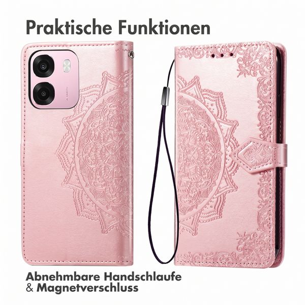 imoshion Mandala Klapphülle Oppo A6 (5G) - Rose Gold