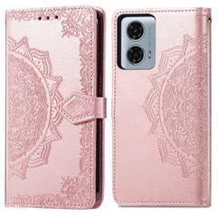 imoshion Mandala Klapphülle für das Motorola Moto G24 Power - Rose Gold