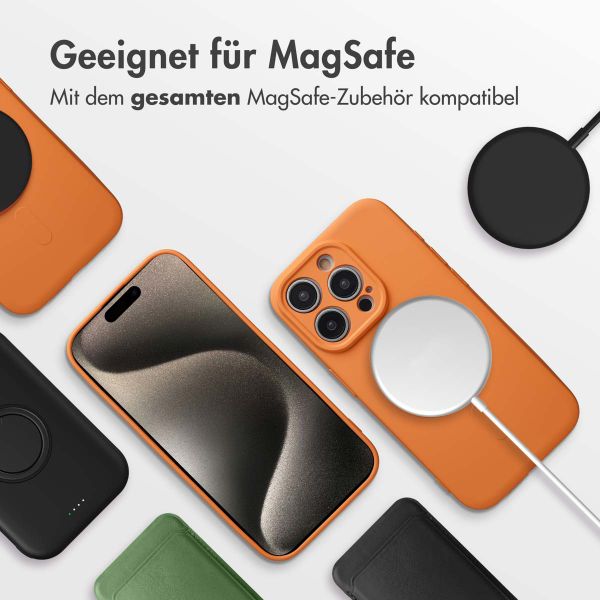 imoshion Color Back Cover mit MagSafe Apple iPhone 15 Pro - Neon Orange