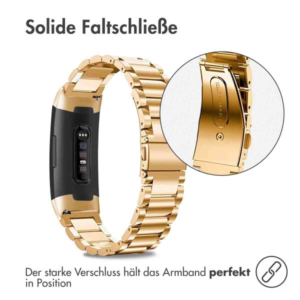 imoshion Edelstahlarmband für Fitbit Charge 3 / 4 - Gold