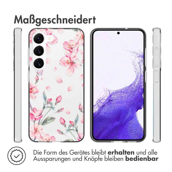 imoshion Design Hülle für das Samsung Galaxy S23 - Blume - Rosa