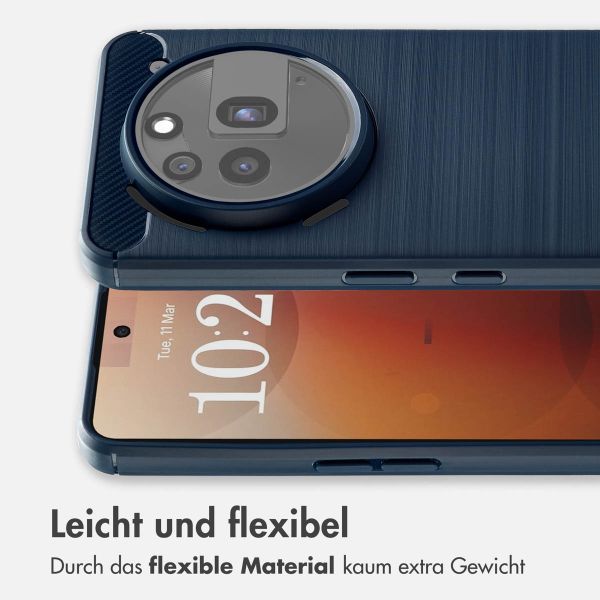 imoshion Brushed Back Cover Nothing Phone (3a) Pro - Dunkelblau