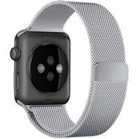 WiWu Milanaise-Armband für das  Apple Watch Series 1 t/m 11 / SE / Ultra (44/45/46/49 mm) - Silber
