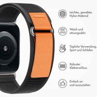 imoshion Nylon-Armband Trail für die Apple Watch Series 1 bis 9 / SE (38/40/41 mm) | Series 10 (42 mm) - Pure Black