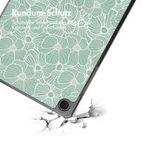 imoshion Design Trifold Klaphülle Samsung Galaxy Tab A11 Plus / A9 Plus - Botanica