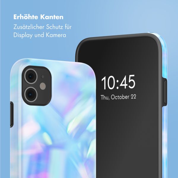 Selencia Vivid Tough Back Cover für das iPhone 11 - Holographic Blue Dream