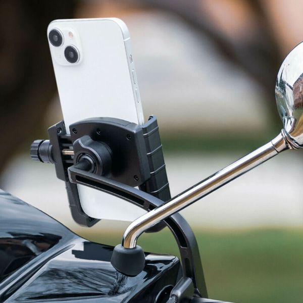 Lampa Smart Scooter Grip - Telefonhalter Motorroller - Spiegel- und Windschutzscheibenbefestigung - Schwarz