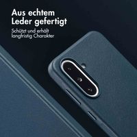 Accezz MagSafe Leather Backcover Samsung Galaxy A36 / A56 - Nightfall Blue