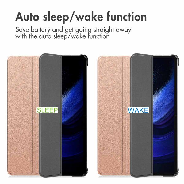 imoshion Trifold Klapphülle Xiaomi Pad 6 / 6 Pro - Rosé gold