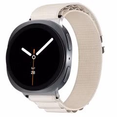 imoshion Nylon Alpine Armband für das  Samsung Galaxy Watch 8 (40/44mm) / Classic (46mm) - Weiß