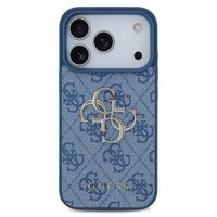 Guess 4G Metal Logo Back Cover Apple iPhone 17 Pro - Blau