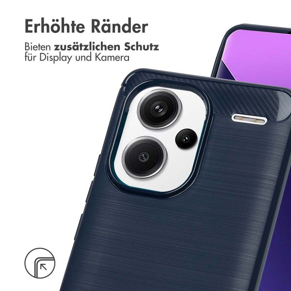 imoshion Brushed Back Cover für das Xiaomi Redmi Note 13 Pro Plus (5G) - Dunkelblau