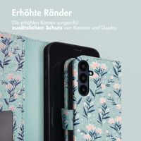 imoshion Design Klapphülle Samsung Galaxy A35 - Blue Flowers
