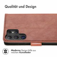 imoshion Luxuriöse Klapphülle für das Samsung Galaxy S25 Ultra - Braun