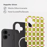 Selencia Vivid Rückabdeckung mit MagSafe Apple iPhone 16 - Check This Olive