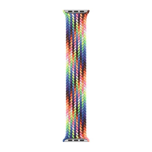 Apple Geflochtenes Solo Loop für  Apple Watch | 38/40/41/42 mm - Größe 4 - Pride Edition