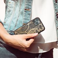 imoshion Design Hülle für das Apple iPhone 12 Pro Max - Blätter / Schwarz