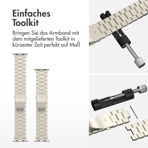 imoshion Edelstahlarmband für das Apple Watch Series 1 bis 11 / SE / Ultra (44/45/46/49 mm) - Polarstern