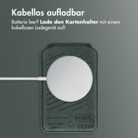 Accezz Magnetische Leder-Wallet mit Standfunktion - Geeignet für Apple Find My - Cedar Green