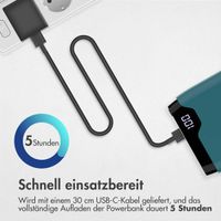 imoshion Powerbank - 20.000 mAh - Schnelles Aufladen und Power Delivery - Petrol Green