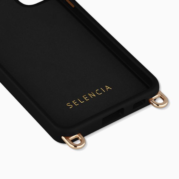 Selencia Rivièra Backcover mit MagSafe mit abnehmbaren Haken Samsung Galaxy S21 - Velvet Black