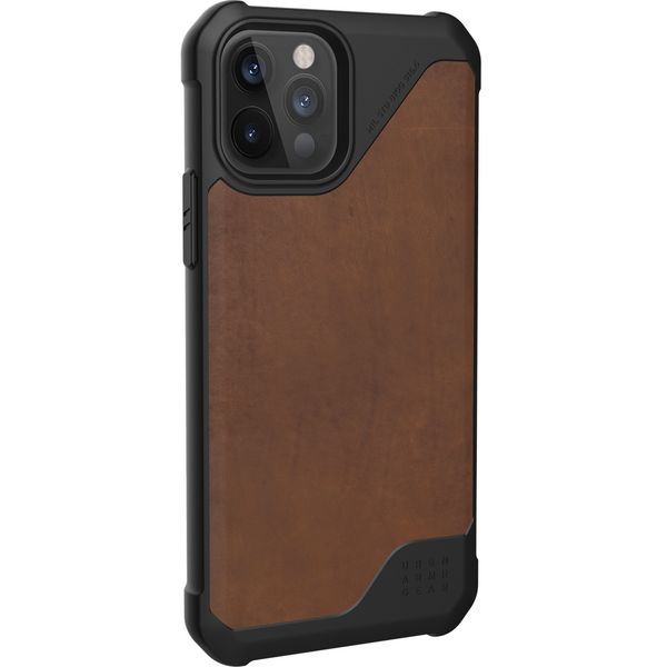 UAG Back Cover Metropolis LT iPhone 12 (Pro) - Leather Brown